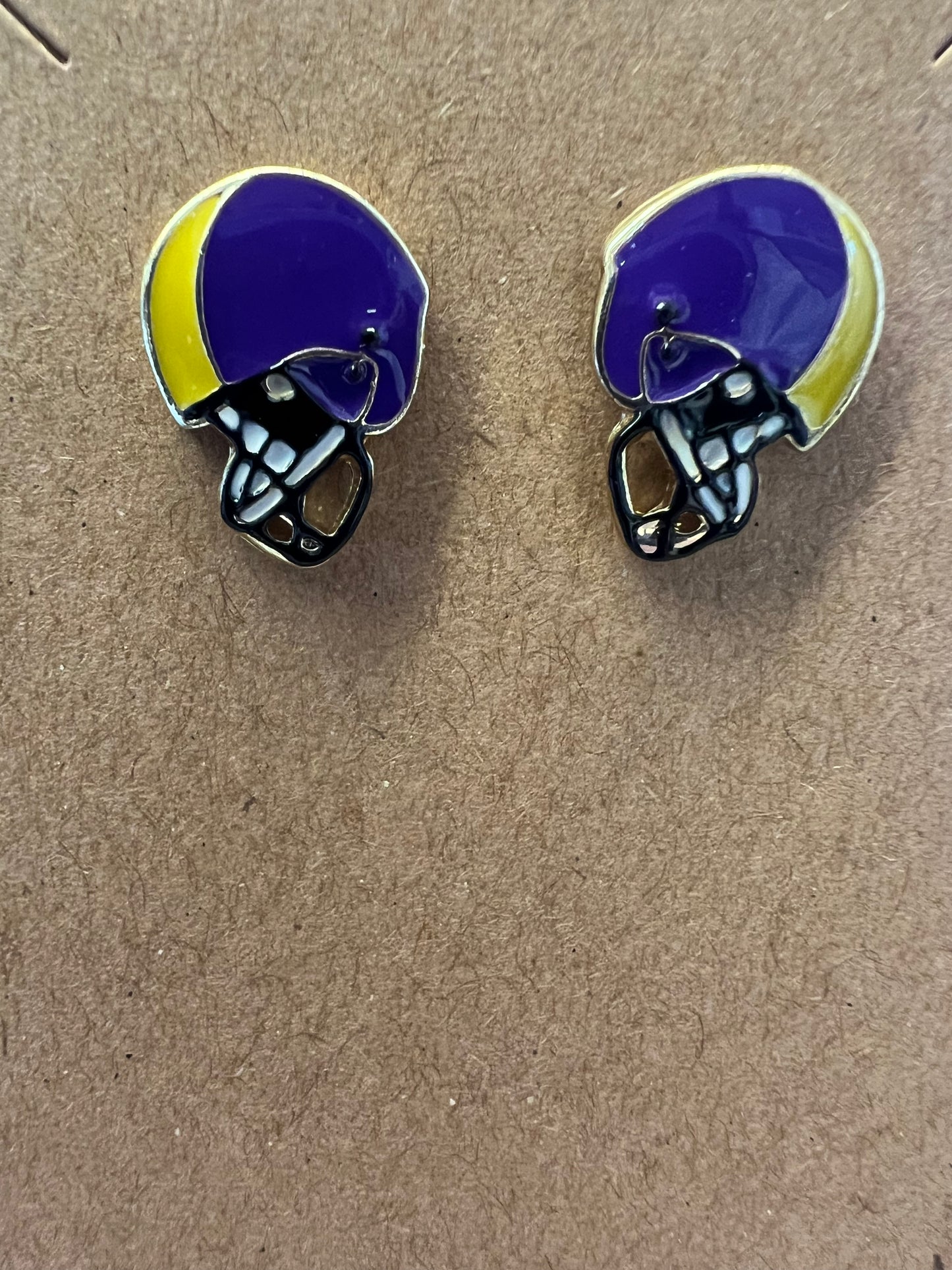 SKOL Vikings Football Earrings