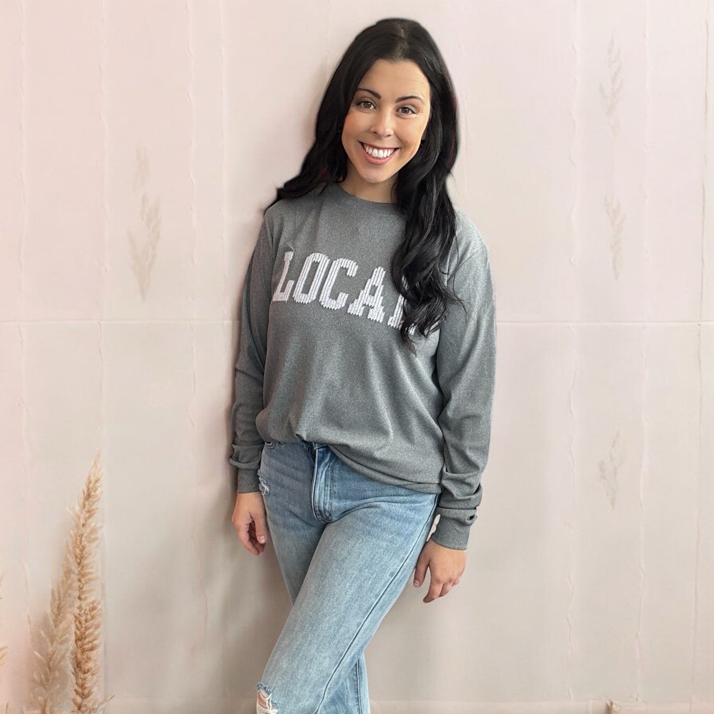 Local Embroidered Ribbed Set