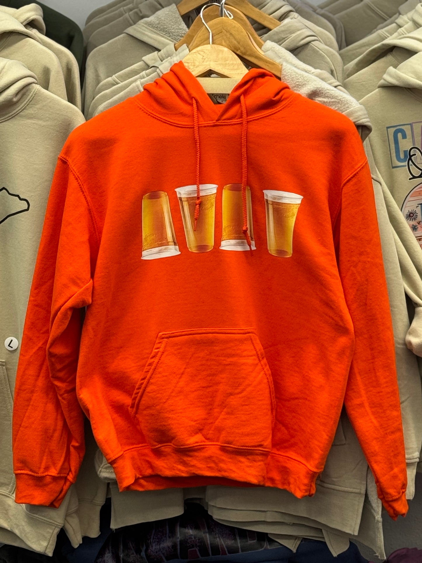 Hold My Beer Blaze Orange Hoody