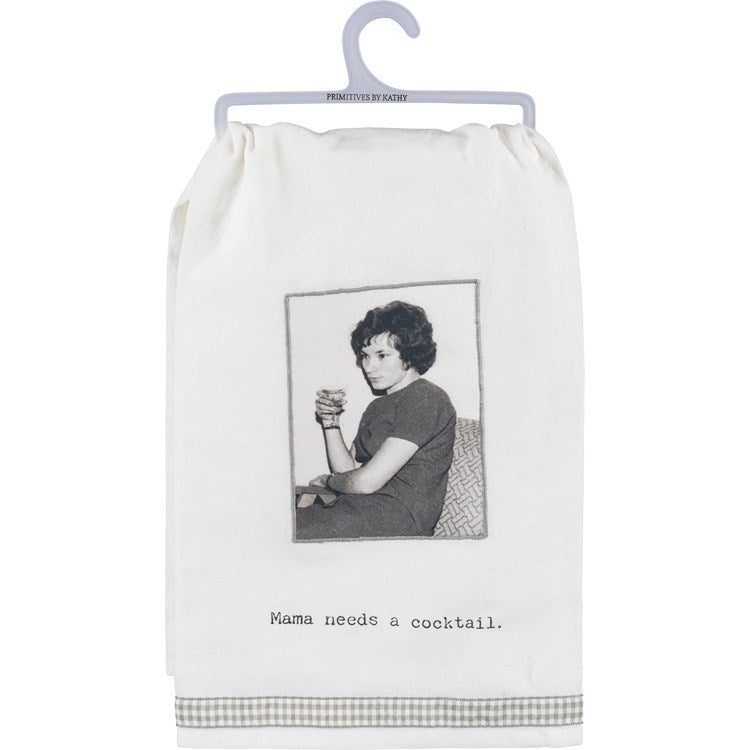 Mama Needs a Cocktail Kitchen Towel
