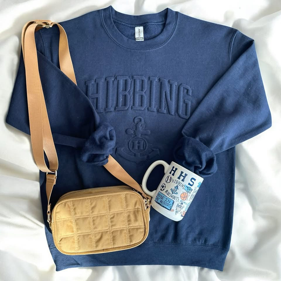 Embossed Hibbing Crew