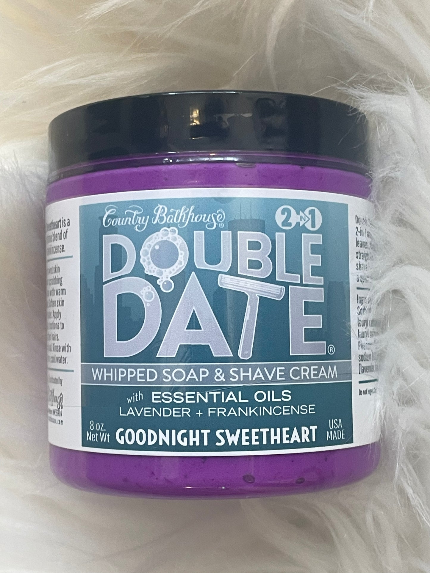 Double Date Whipped Soap & Shave Cream