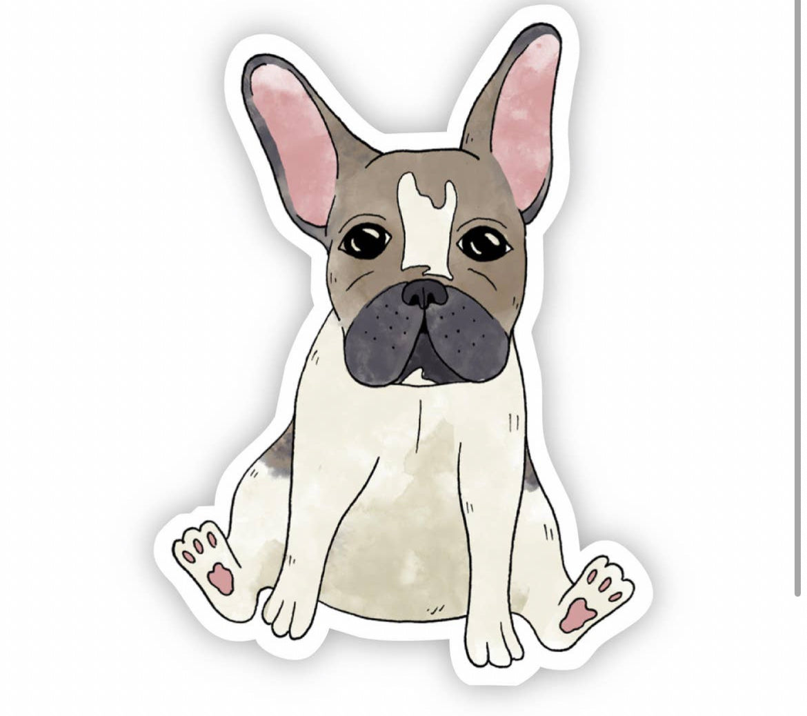 French Bulldog Vinyl Sticker