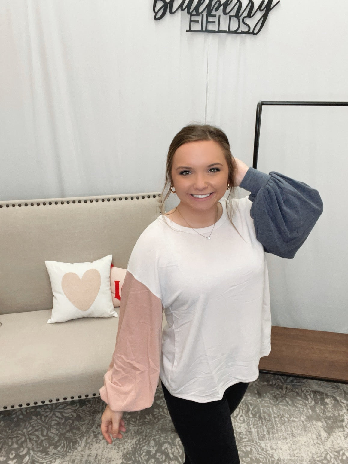 Natural Mix Tunic Top