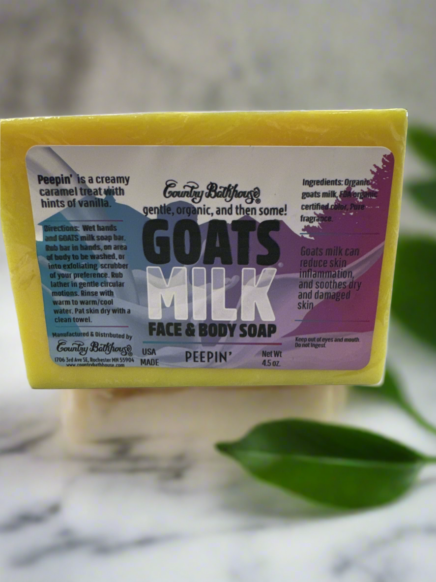 Goats Milk Face & Body Soap - Peepin