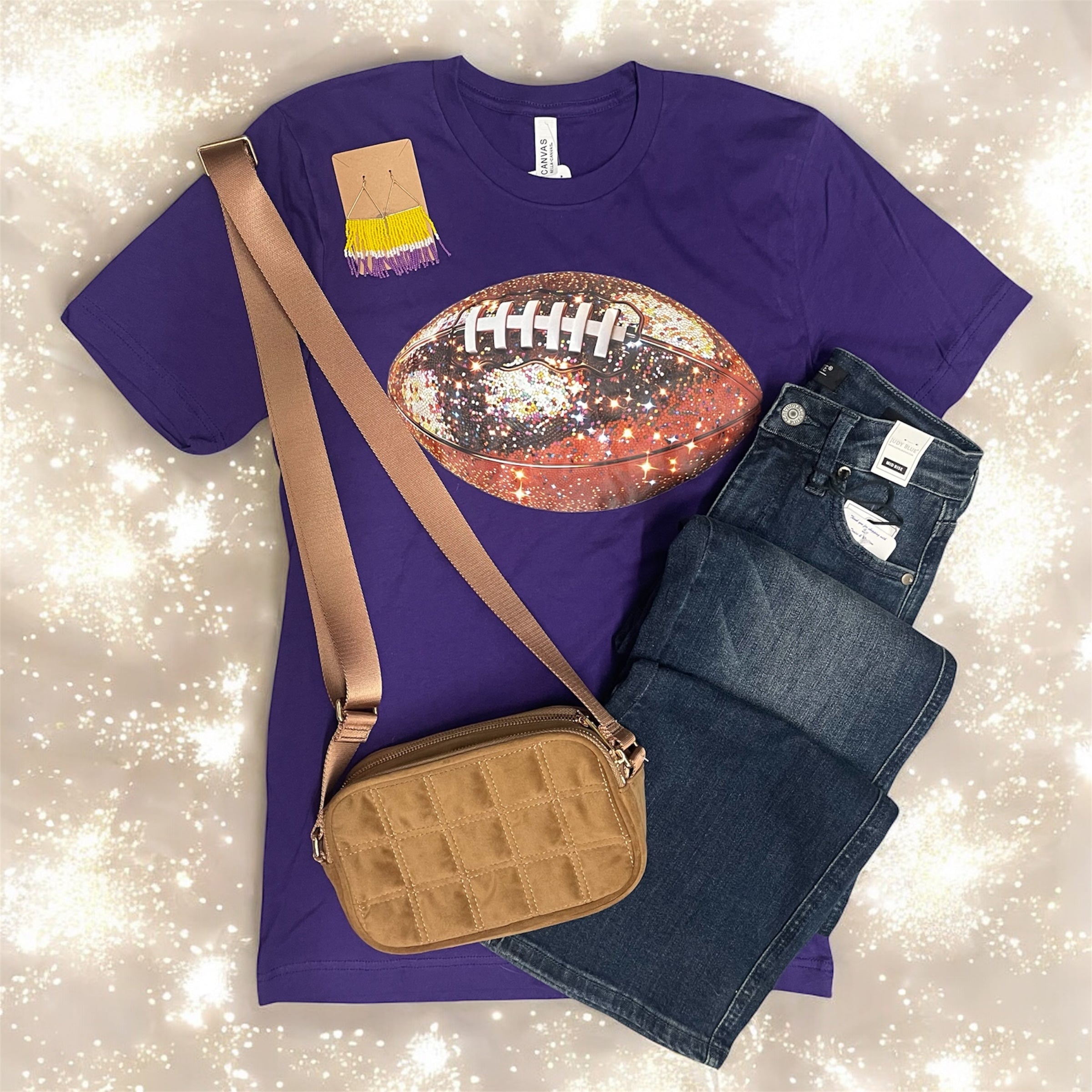 Football Confetti Tee