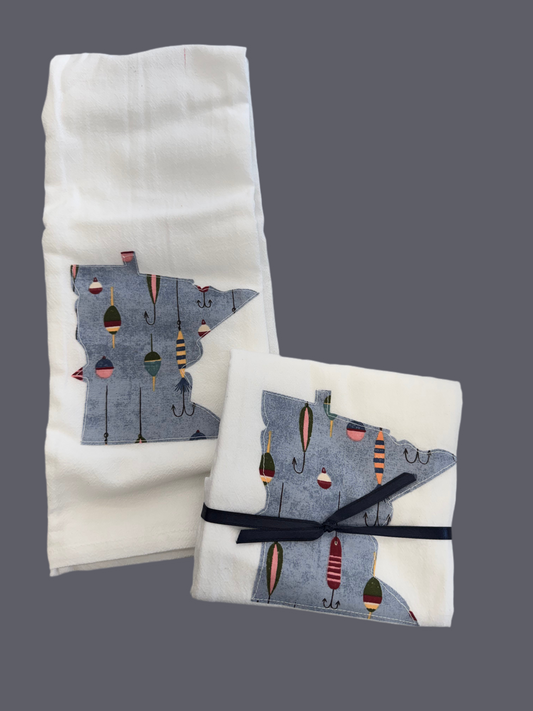 MN Fishing Flour Sack Towel