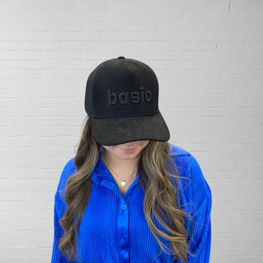 Basic Suede Baseball Hat