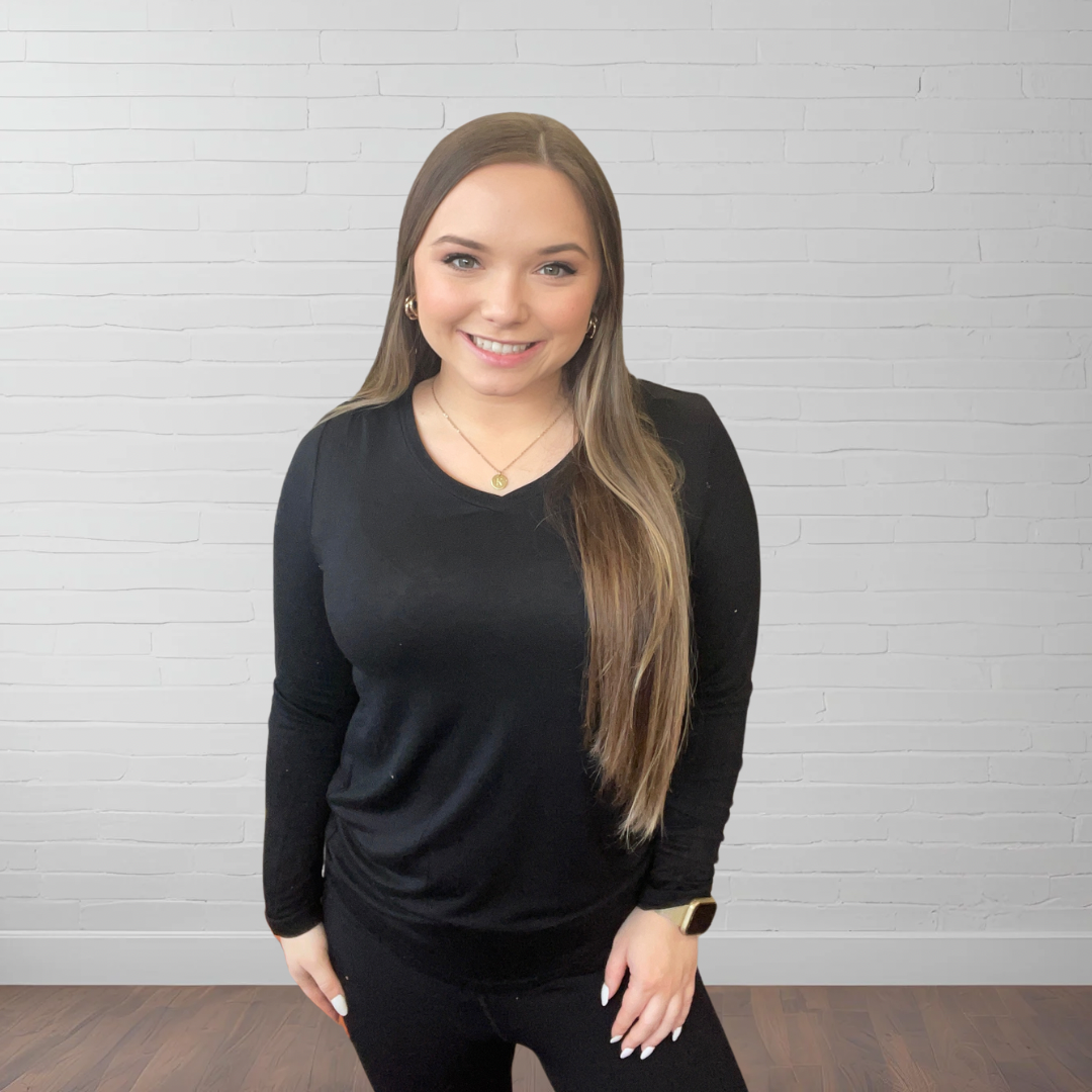 Brittany Long Sleeve Tee ~ Black