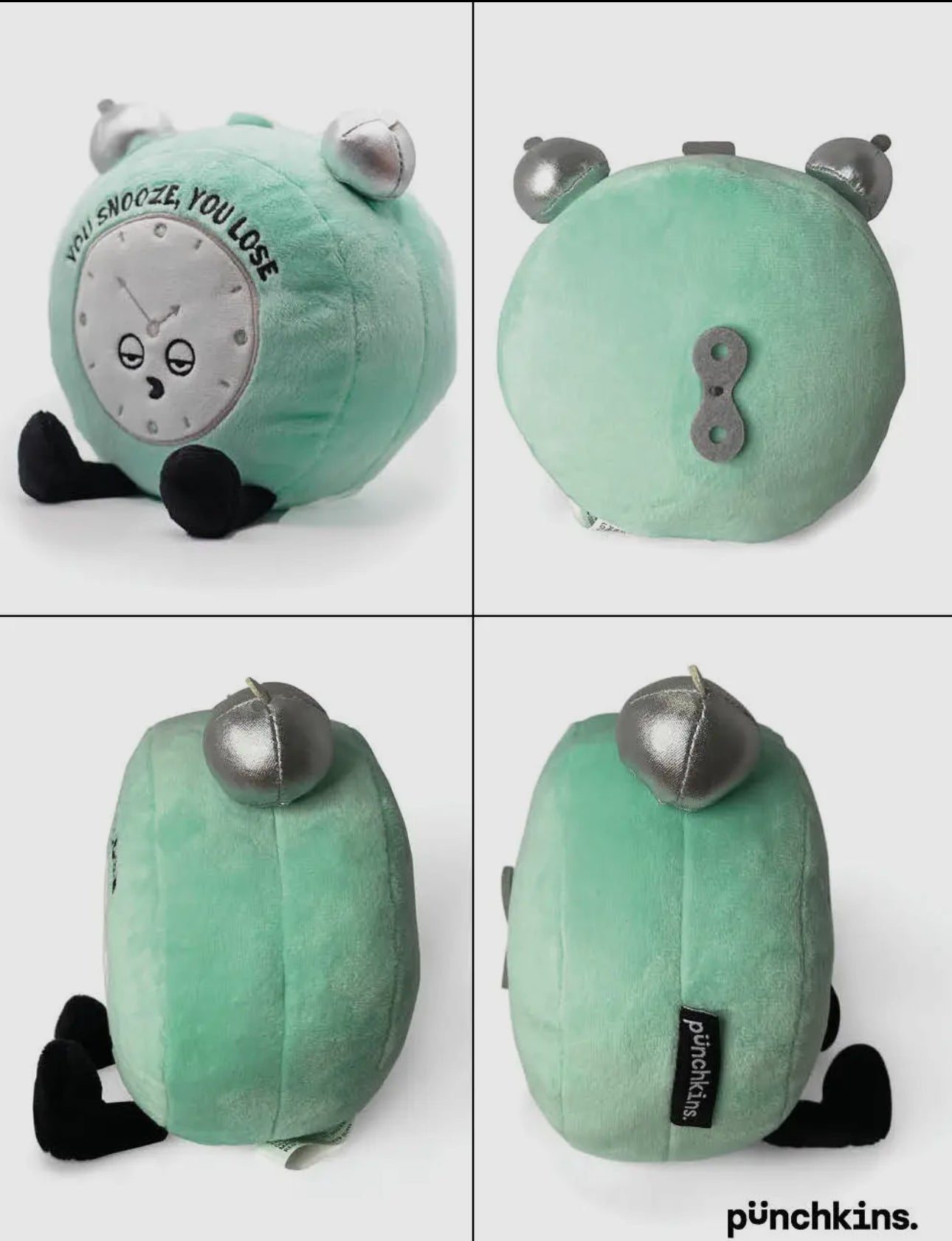You Snooze You Lose Plush Punchkin Clock