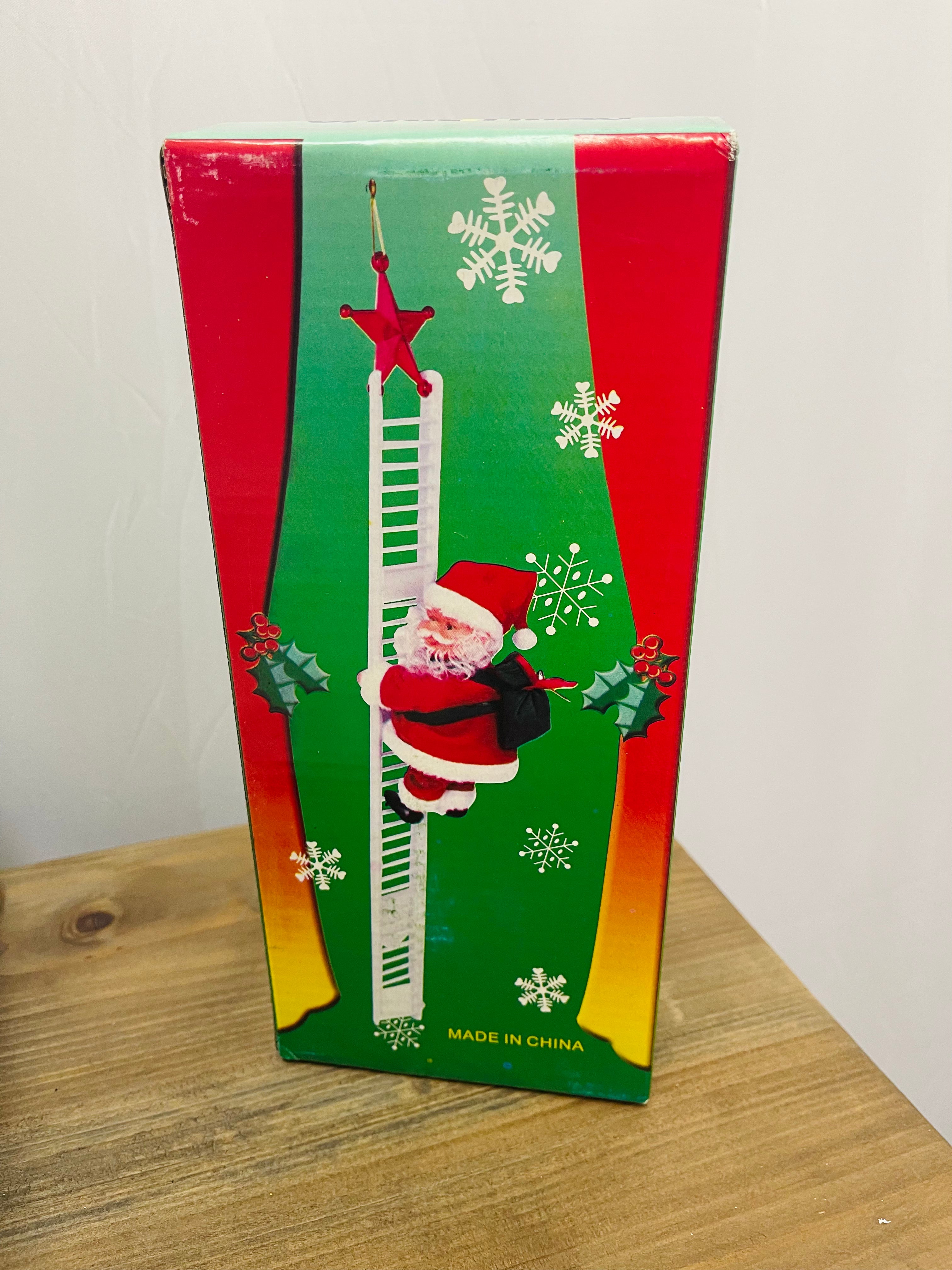 Climbing Santa Ornament