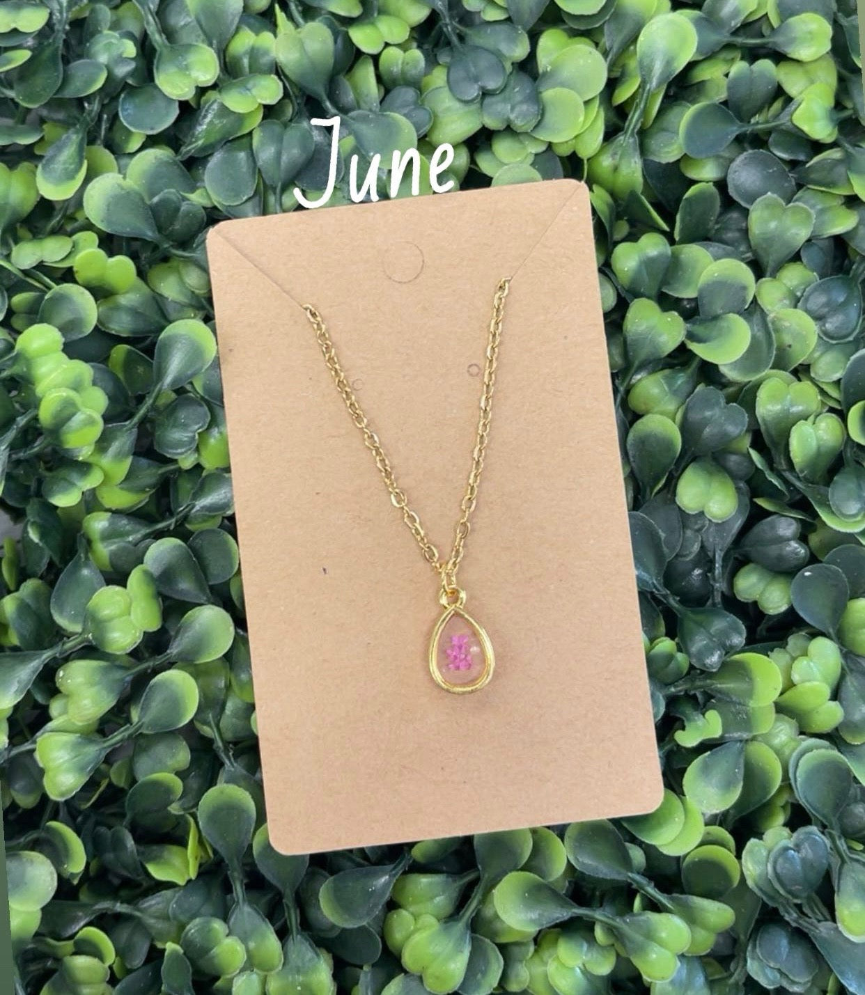 Birth Month Flower Necklace