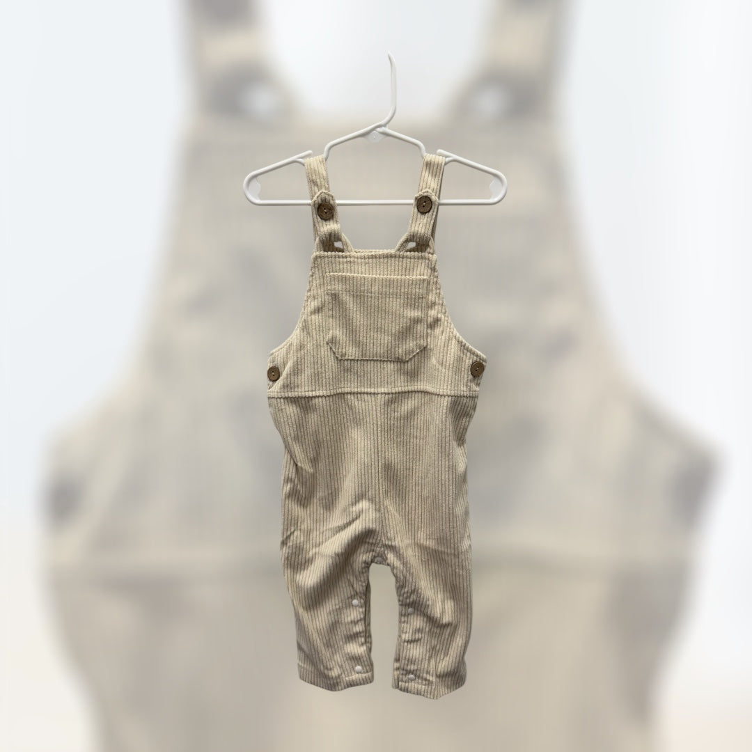 Ivory Corduroy Overalls