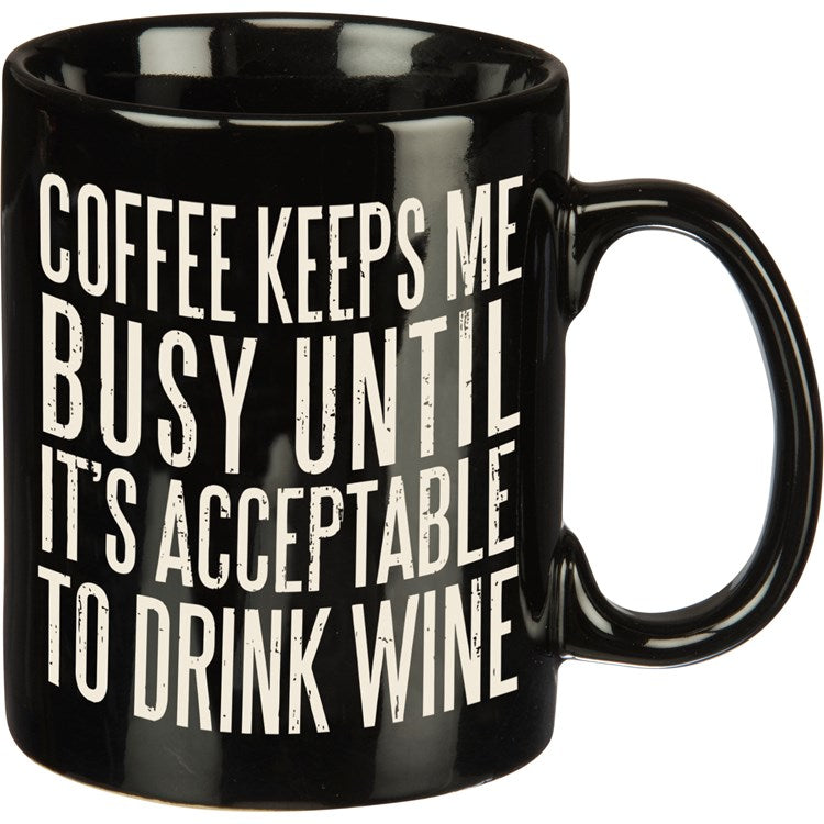 Coffee Keeps Me Busy Stoneware Mug