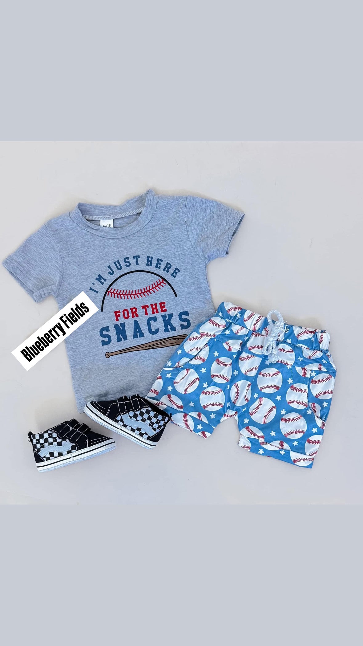 Just Here for the Snacks Shorts Set