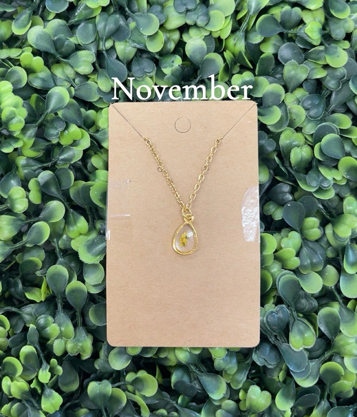 Birth Month Flower Necklace