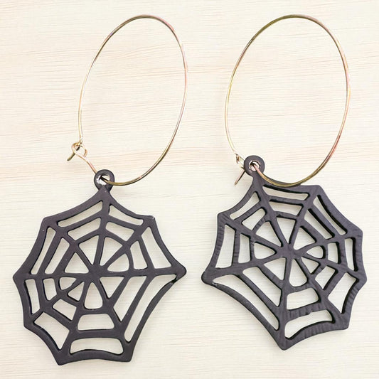 Floating Spiderweb Earrings