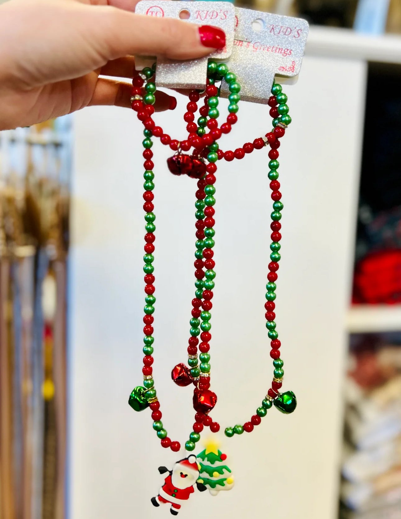 Jingle Christmas Necklace and Bracelet Set