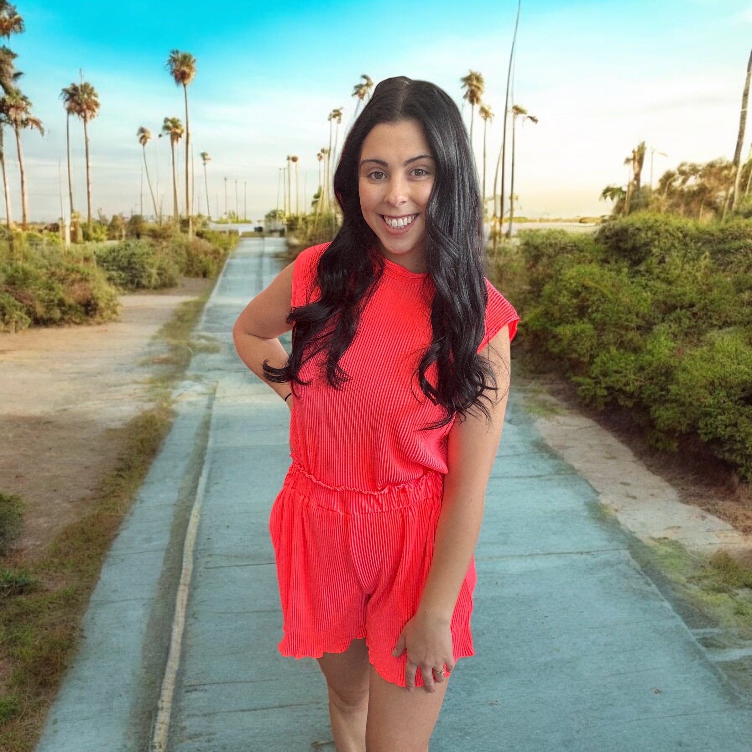 Hard to Resist Pleated Set