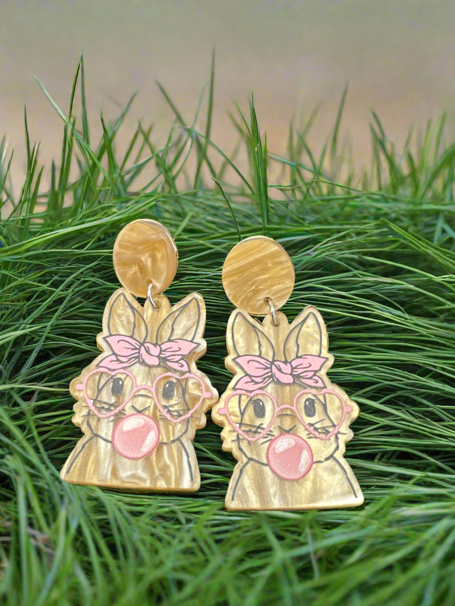 Sassy but Sweet Bunny Earrings