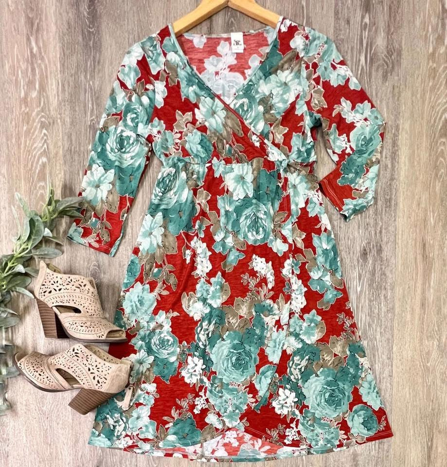 Mara Floral Wrap Dress