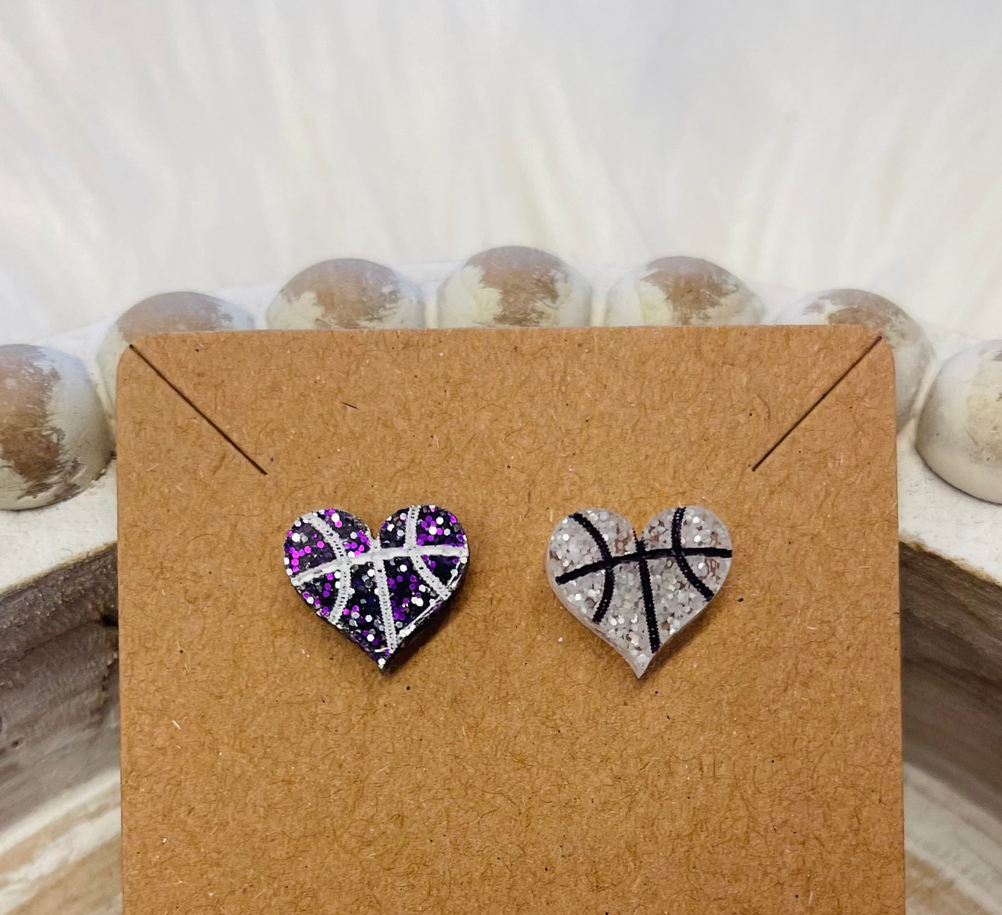 Basketball Acrylic Studs
