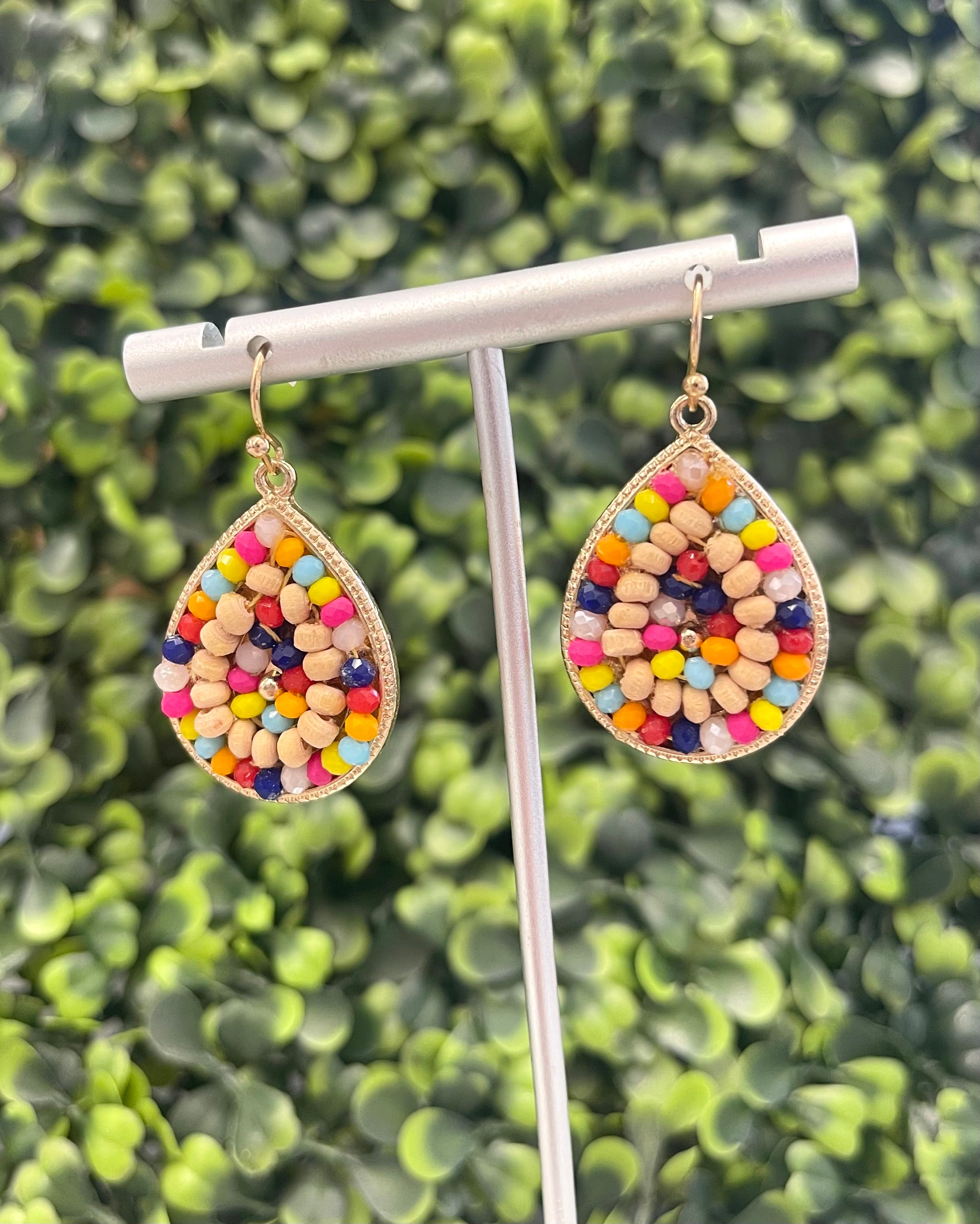 Color Confetti Teardrop Earrings