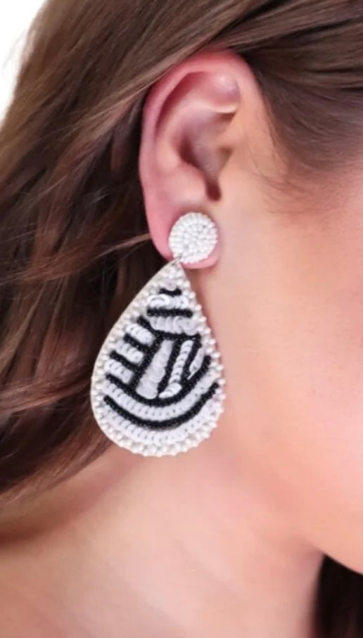 Feeling Sporty Beaded Earrings