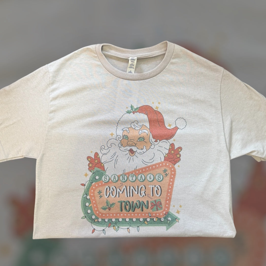 Santa's Coming to Town Tee