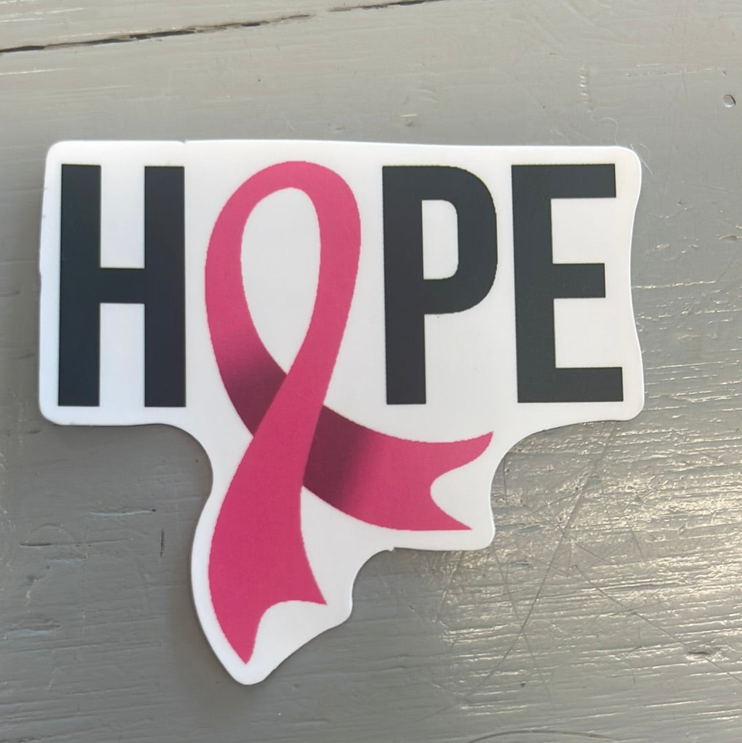 Pink Hope Ribbon Sticker