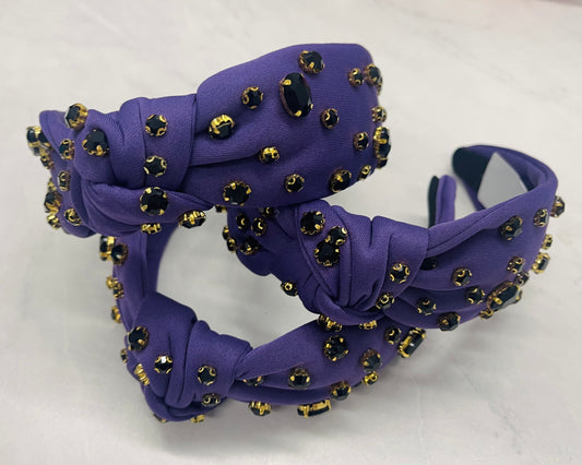 Purple Bling Headband