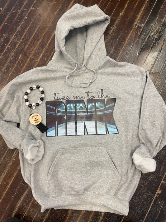 Take Me to The Rink Logo Hoodiei