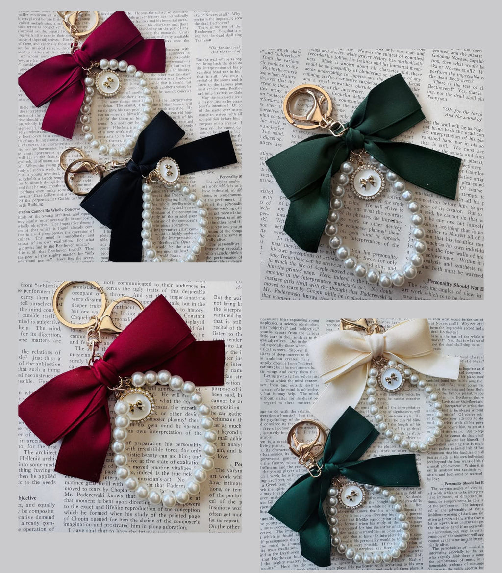 Festive Bow Bag Charm