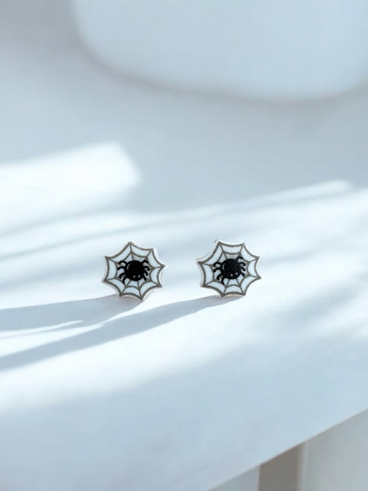 Spooky Spider Web Earrings