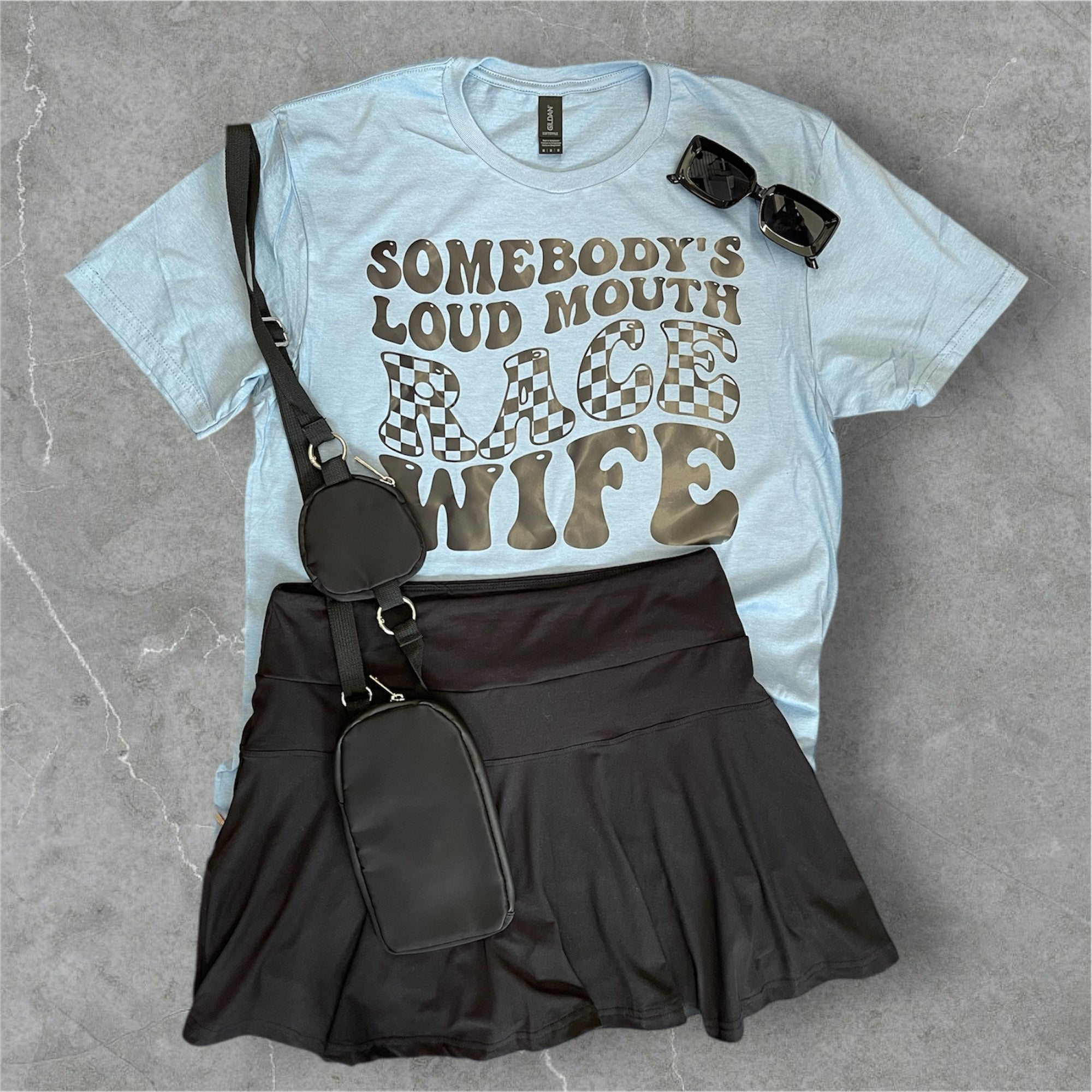 Somebody's Loud Mouth Race Wife Tee