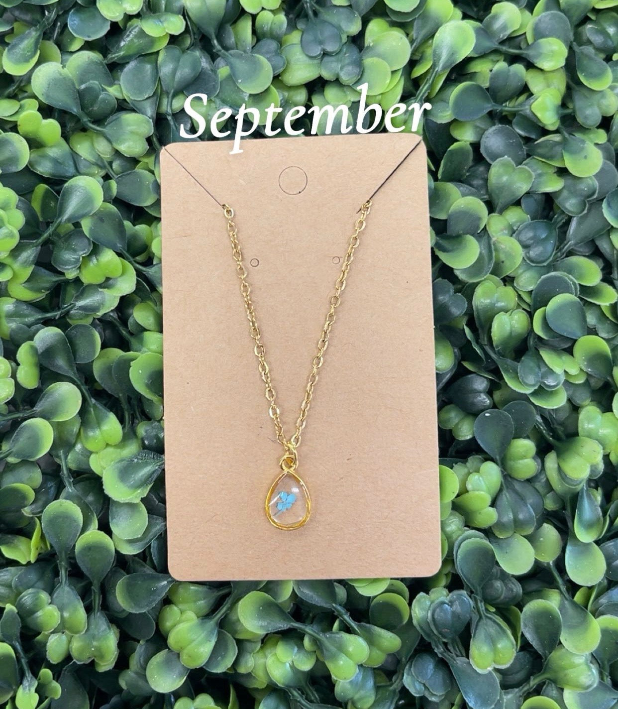 Birth Month Flower Necklace