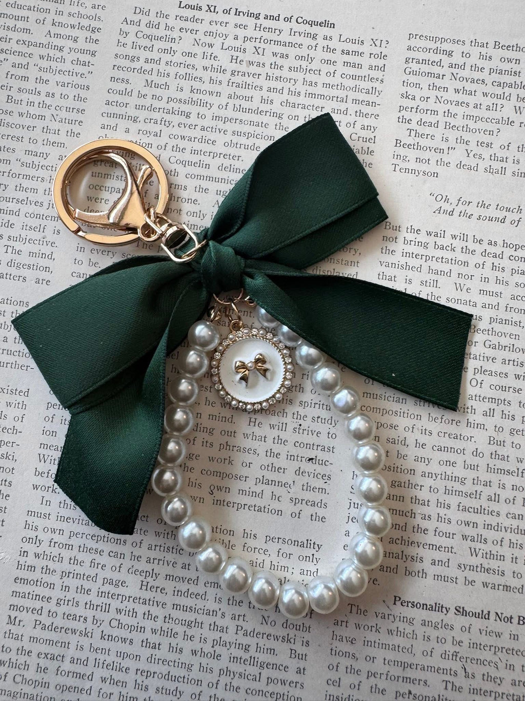 Festive Bow Bag Charm