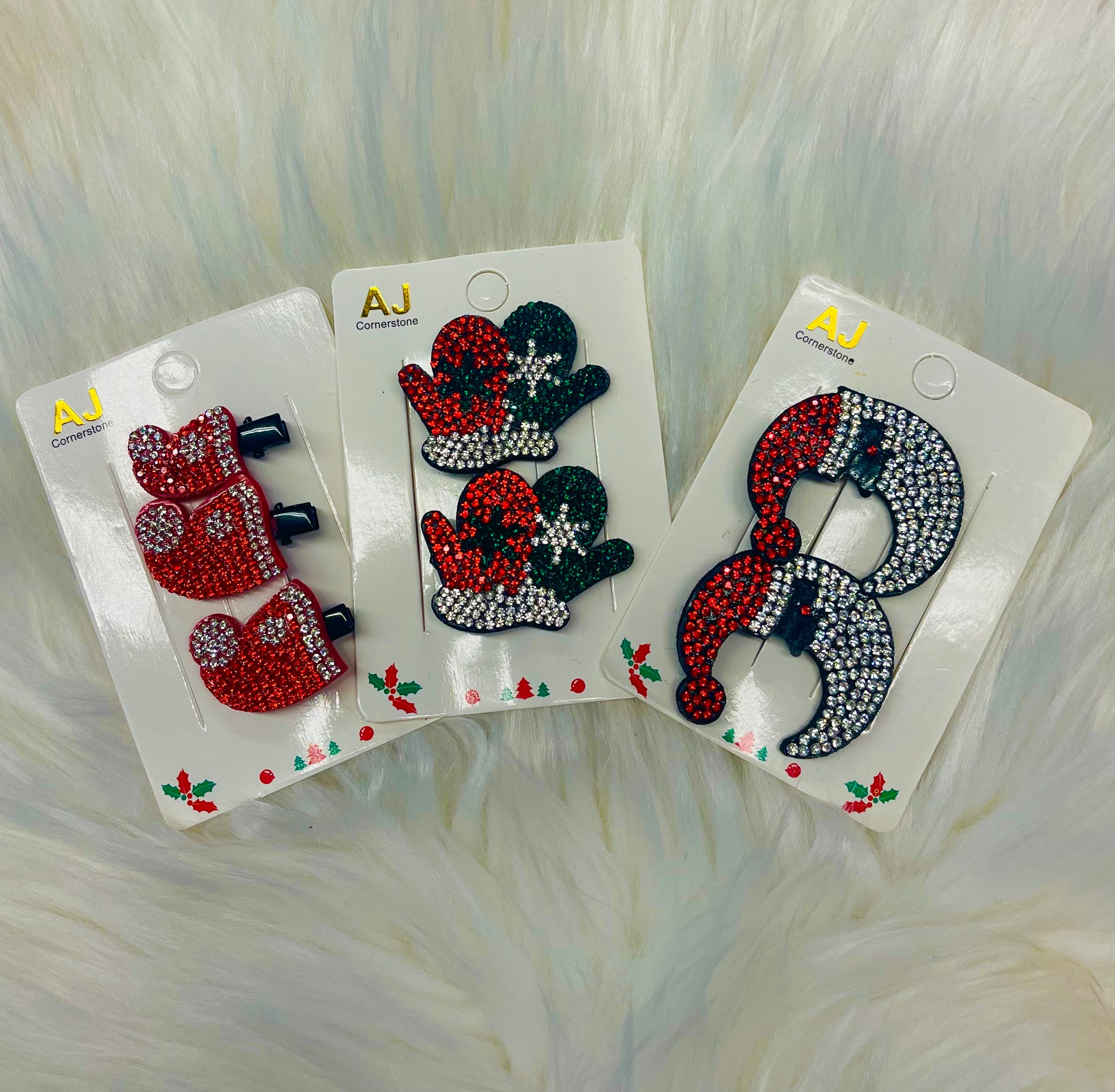 Sparkly Christmas Kids Hairclips