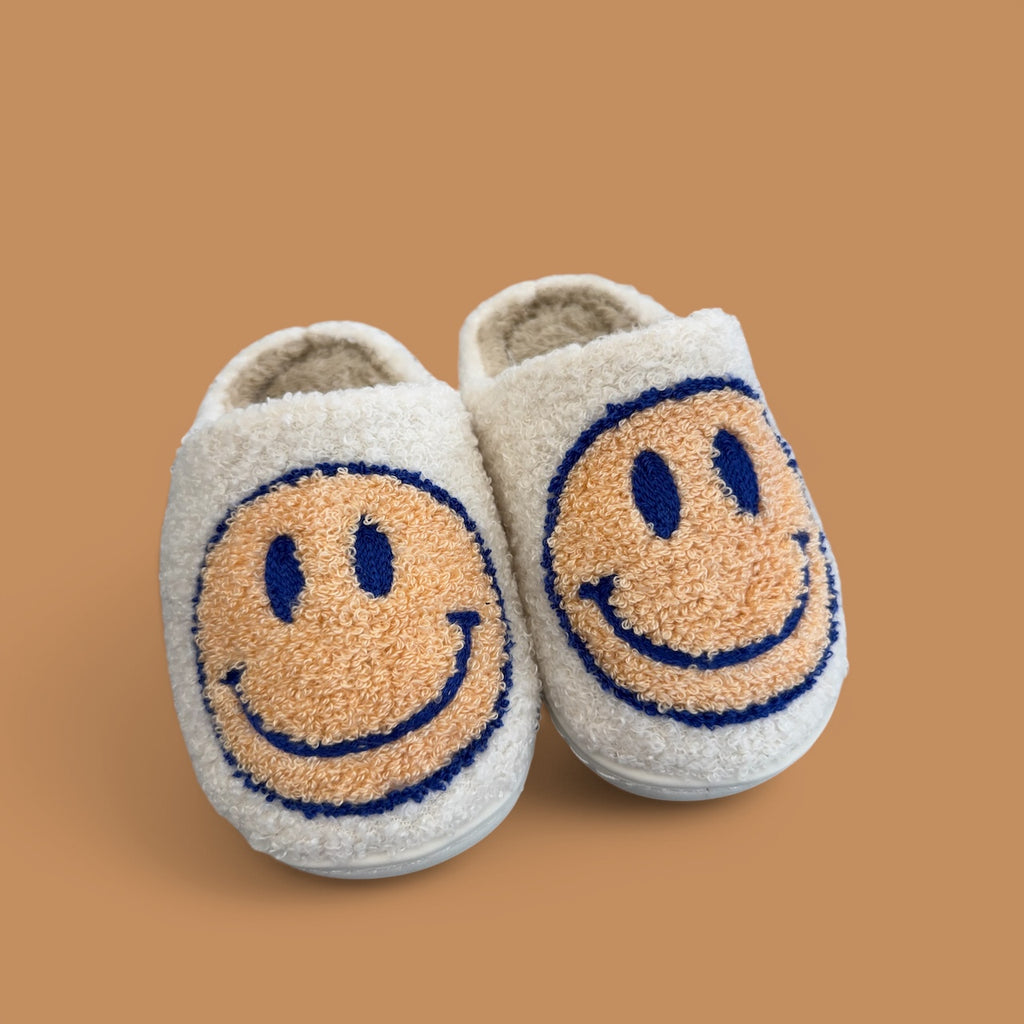 Plush Kids Smiley Slippers