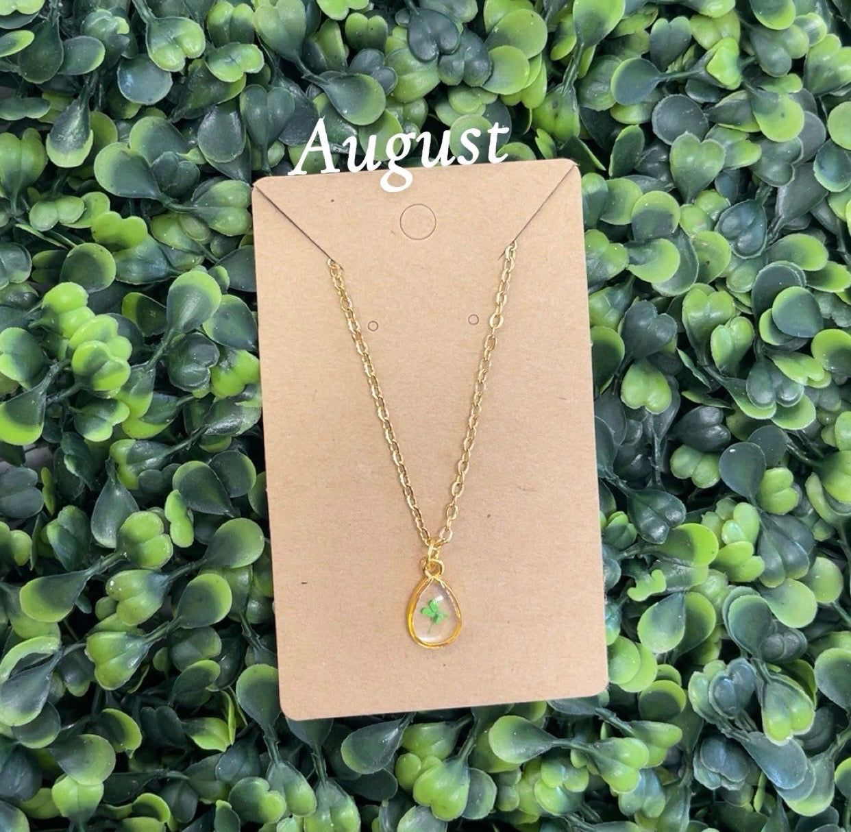 Birth Month Flower Necklace