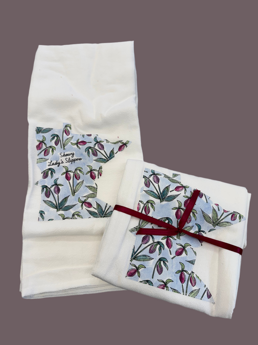 MN Lady Slipper Flour Sack Towel