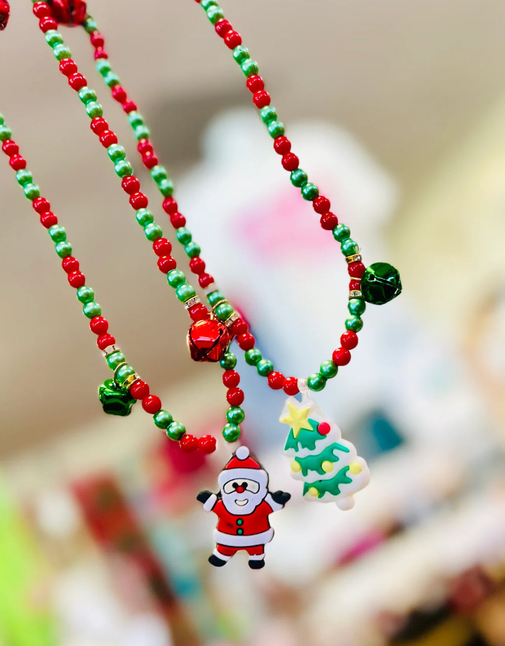 Jingle Christmas Necklace and Bracelet Set