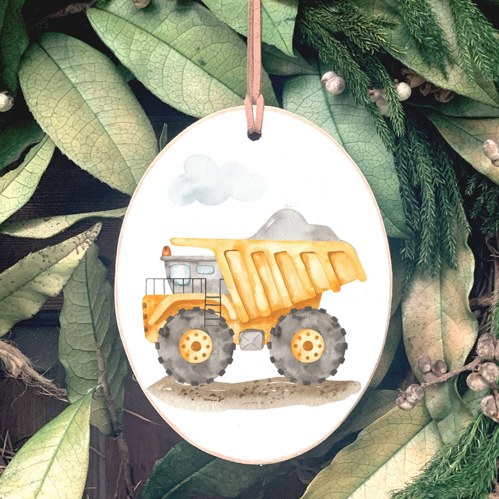 BIg Truck Wood Ornament