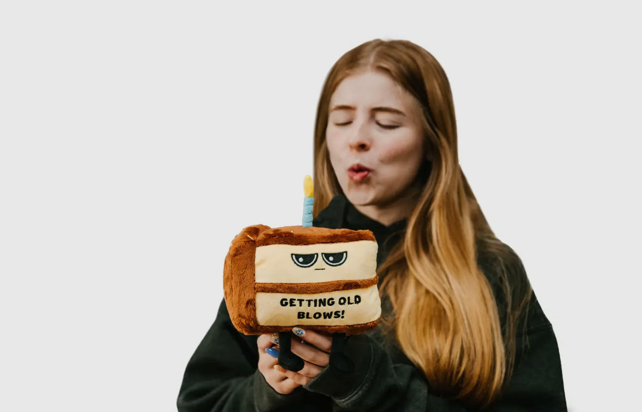 Getting Old Blows Plush Cake Punchkin