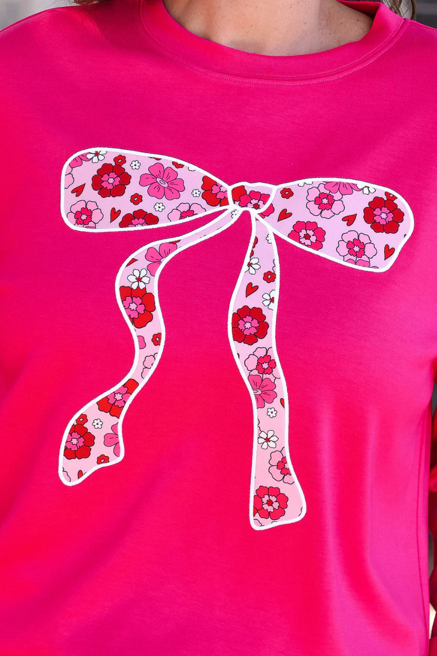 Bow in Bloom Luxe Pullover