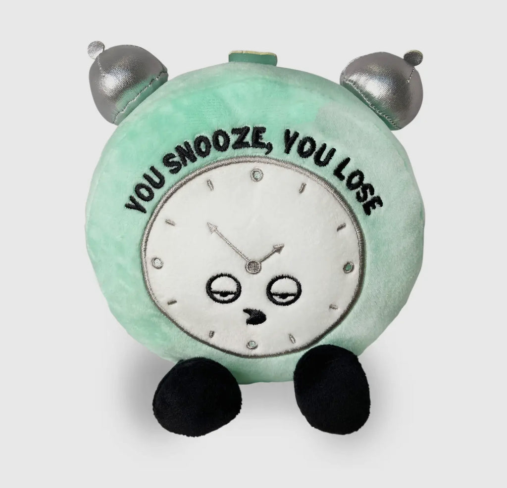 You Snooze You Lose Plush Punchkin Clock