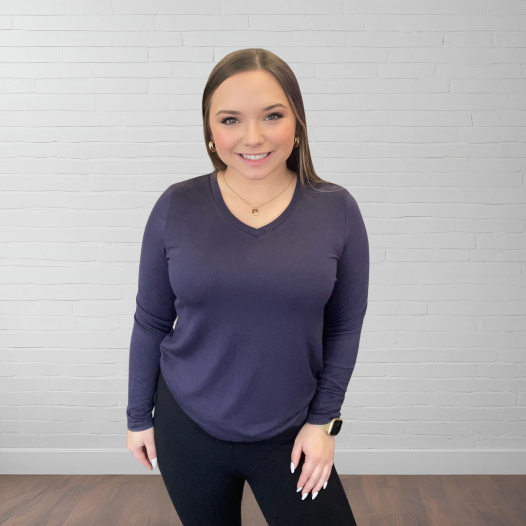 Brittany Long Sleeve - Navy