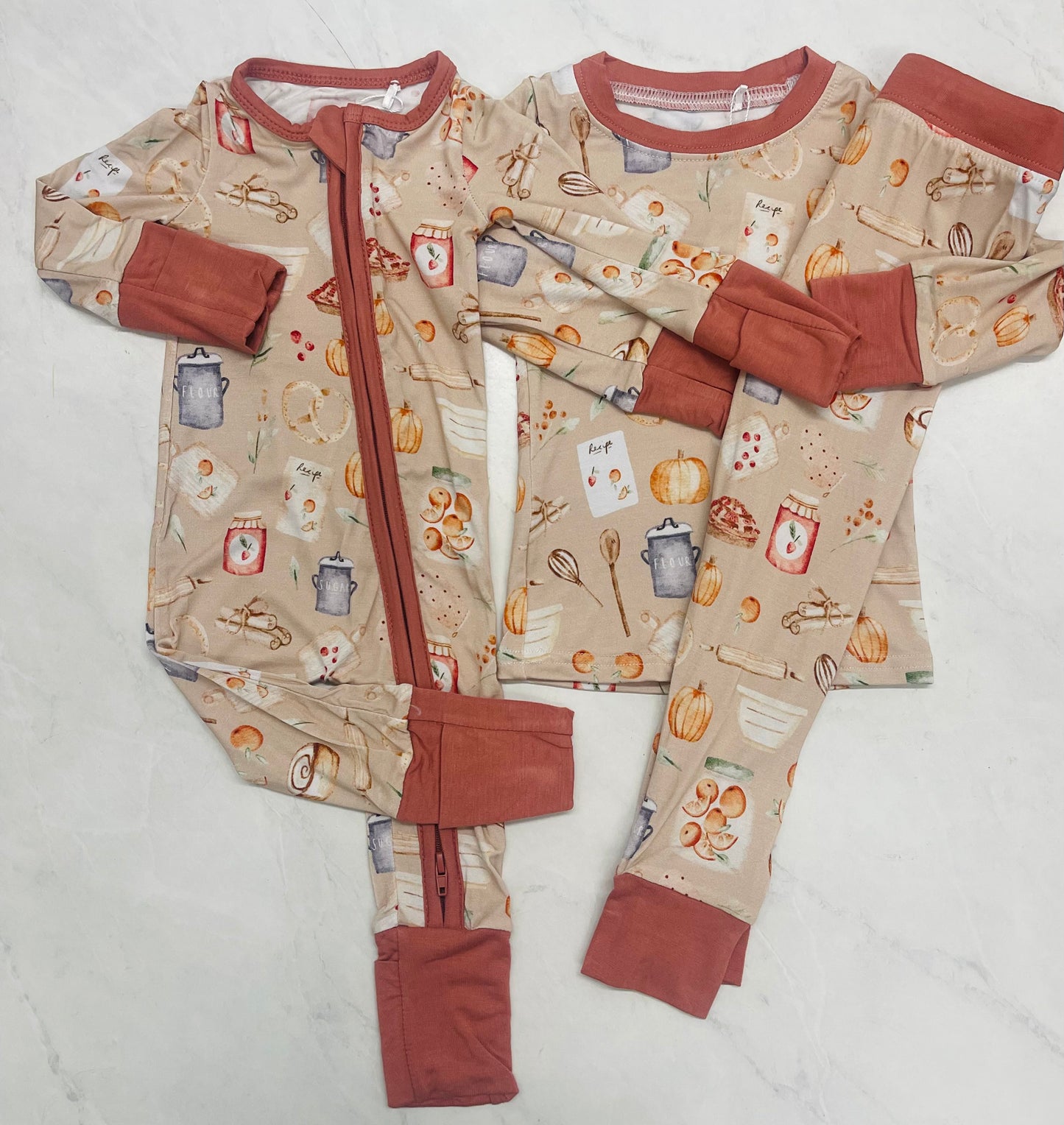 Time for Fall Bamboo Long Sleeve Zippy & 2 pc set