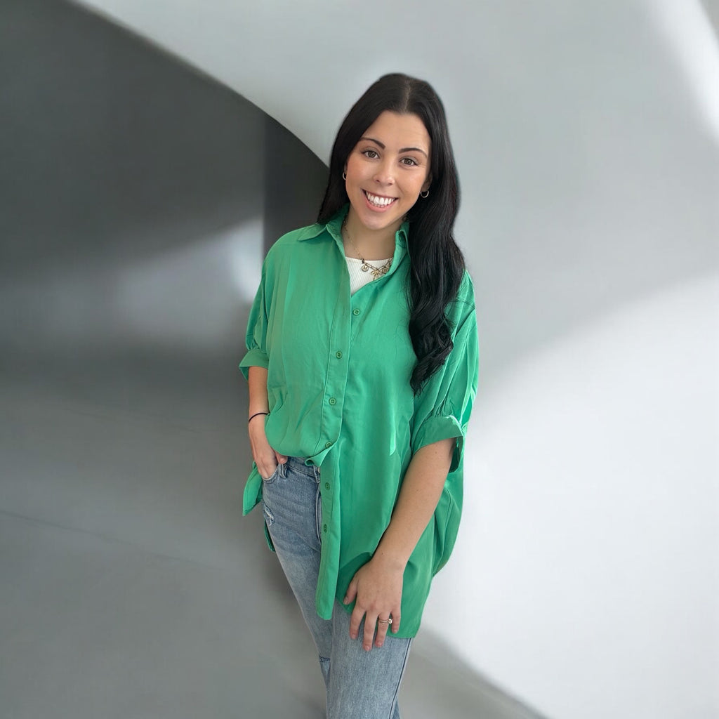 Oakley Oversized Top ~ Green