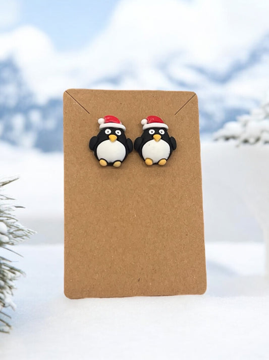 Festive Penguin Earrings